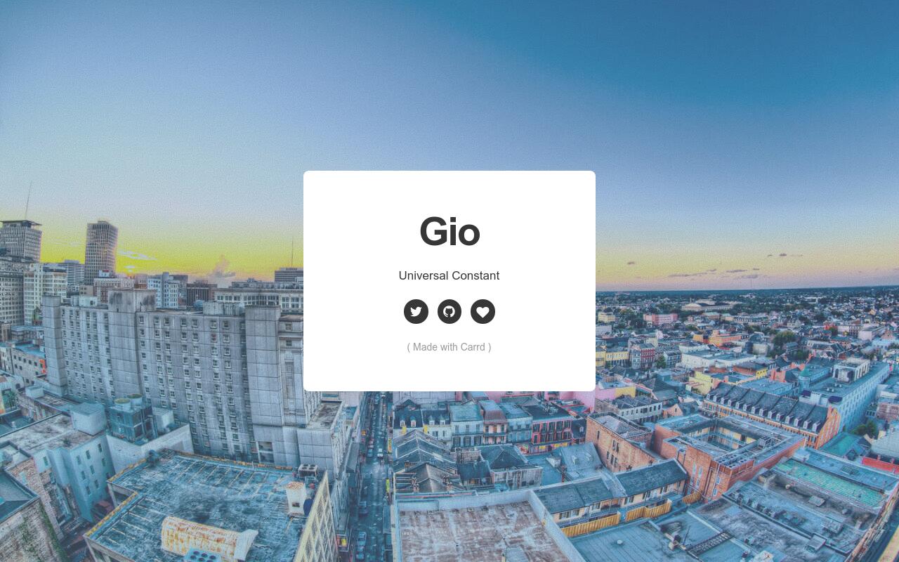Carrd profile picture for @gio